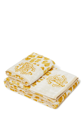 Snow Leopard Guest and Hand Towel Set